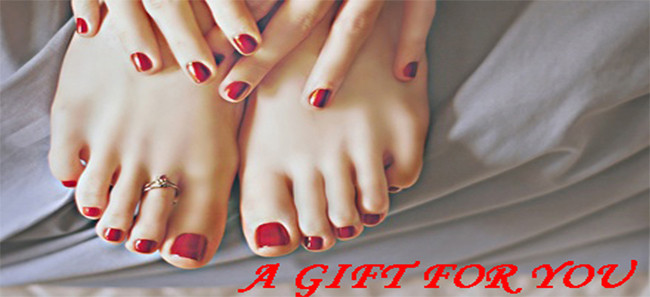 A gift for you - Red mani/pedi